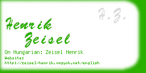 henrik zeisel business card